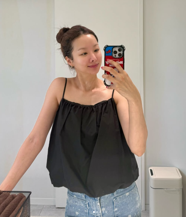 Solji Proves the Bun-and-Shirring-Top Combo Hits Different