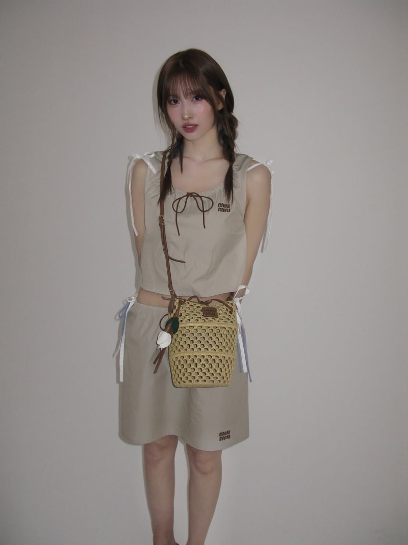 Twice Momo Masters Luxury Basics: How This Dance Icon Styles Miu Miu From Head to Toe