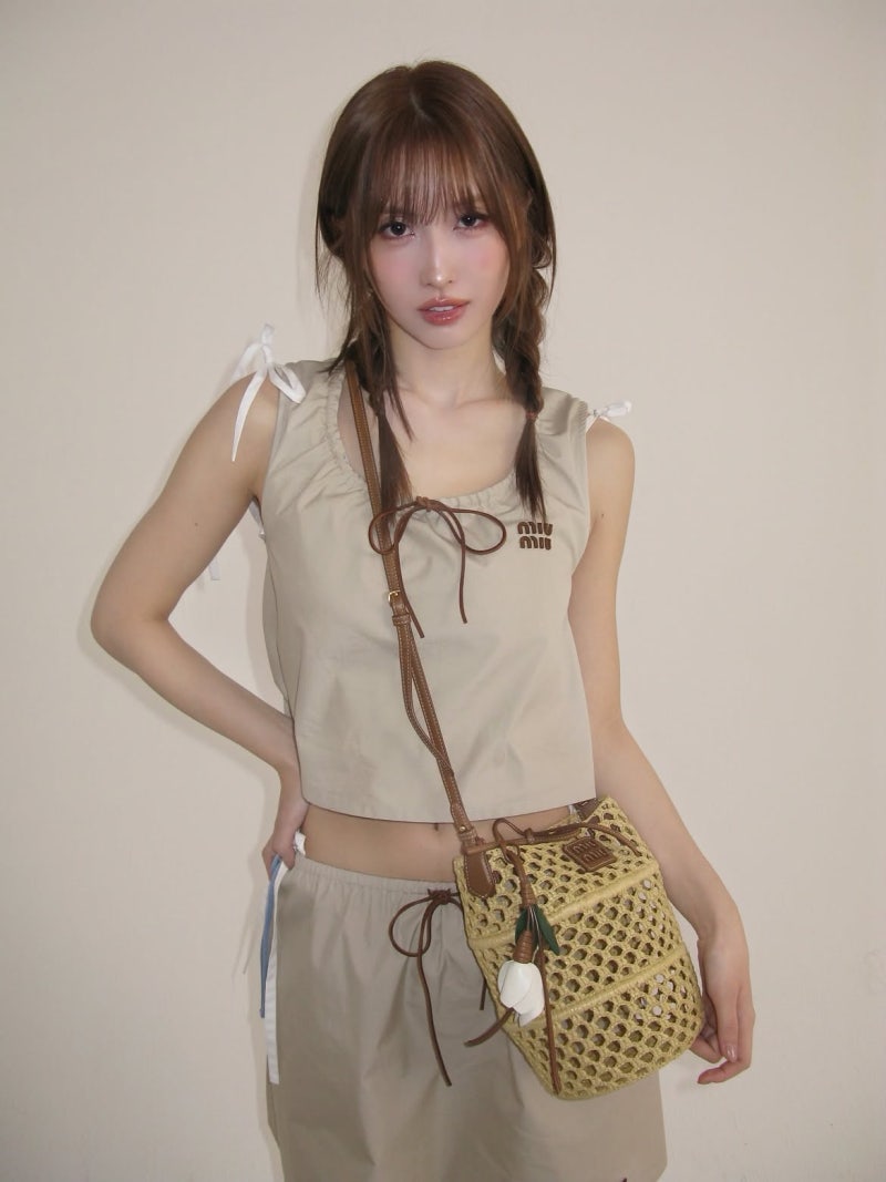 Twice Momo Masters Luxury Basics: How This Dance Icon Styles Miu Miu From Head to Toe