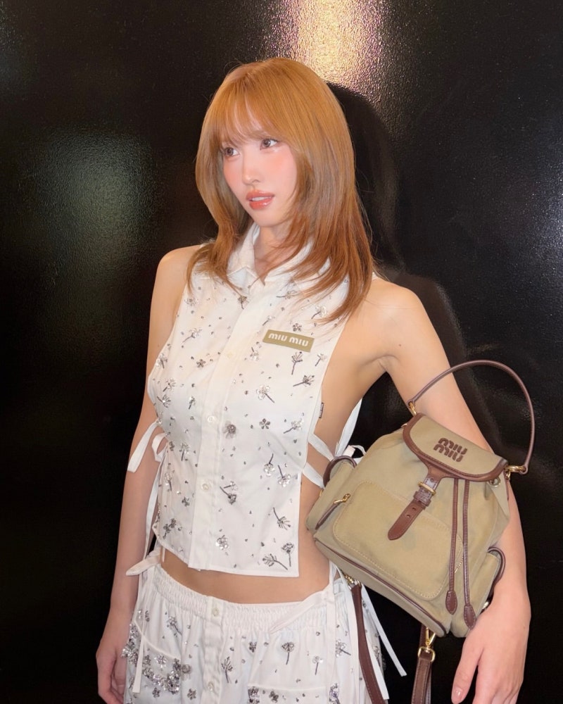 Twice Momo Masters Luxury Basics: How This Dance Icon Styles Miu Miu From Head to Toe