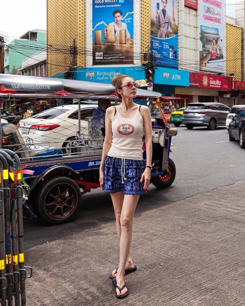 Early 40s and Still Ageless — Sandara Park's Bangkok Casual With Cropped Crochet and Bucket Hats