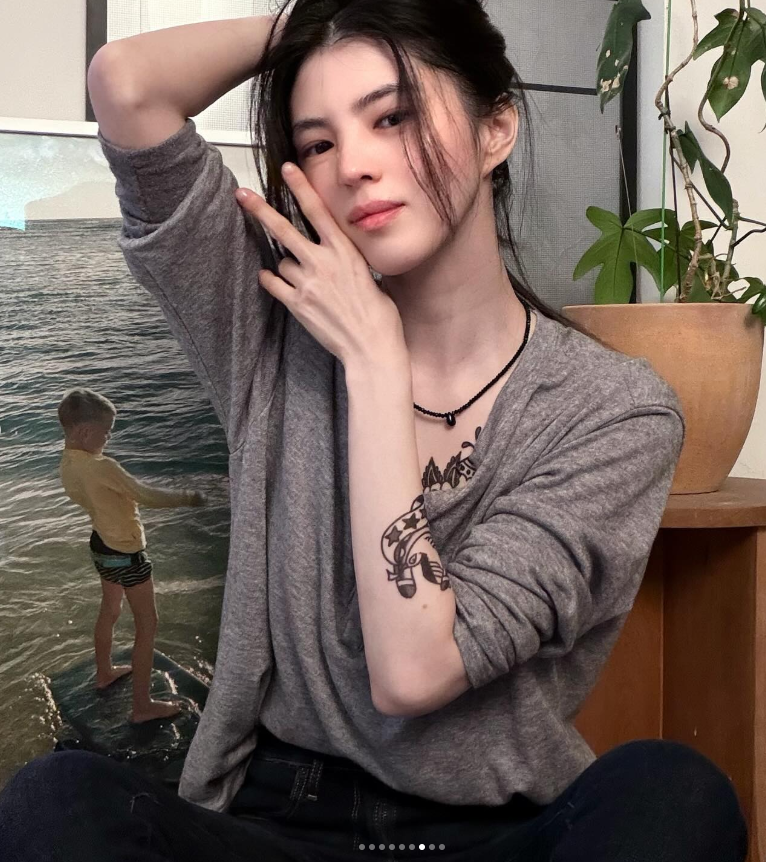 Han So-hee is Serving Luxe Lace and Effortless Cool Right Now