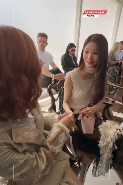 Seriously, even Dior suits her perfectly?..๐ Jang Won-young at Paris Fashion Week Dior SUMMER 27 Show, showcasing epic princess vibes with a layered cut right from her first Dior show๐