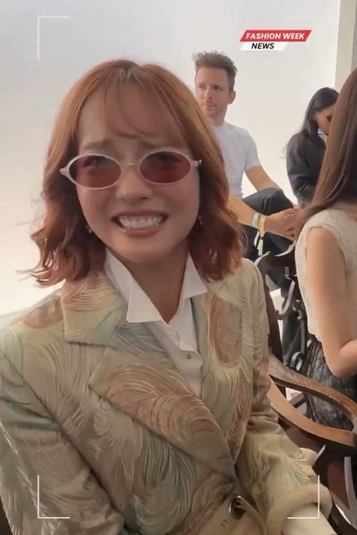 Seriously, even Dior suits her perfectly?..๐ Jang Won-young at Paris Fashion Week Dior SUMMER 27 Show, showcasing epic princess vibes with a layered cut right from her first Dior show๐