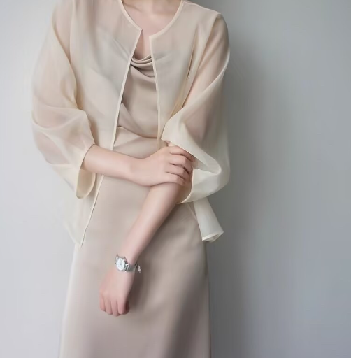 The Sheer Organza Blouse That Makes You Look Radiant Without Any Filters