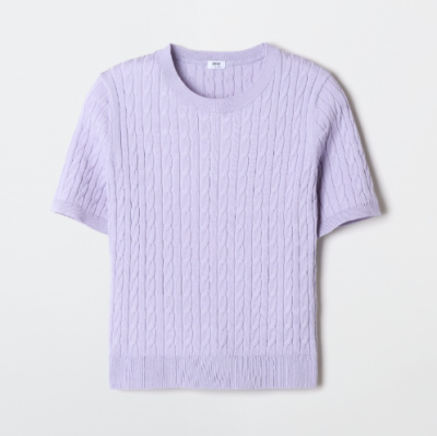 Thin cotton tees expose every ripple on your back? This summer cable knit is breathable, structured, and honestly looks expensive