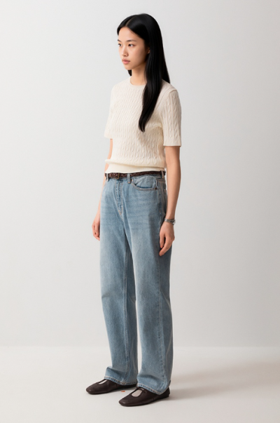 Thin cotton tees expose every ripple on your back? This summer cable knit is breathable, structured, and honestly looks expensive