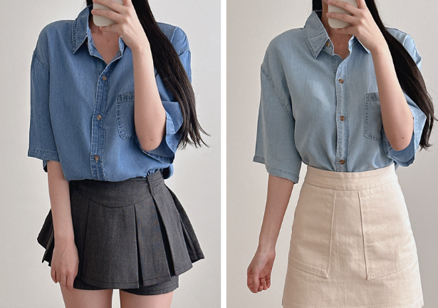Tie the hem just once—suddenly your lower belly vanishes? Loose-fit denim magic that even 40-year-old women wear without thinking twice