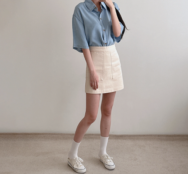 Tie the hem just once—suddenly your lower belly vanishes? Loose-fit denim magic that even 40-year-old women wear without thinking twice