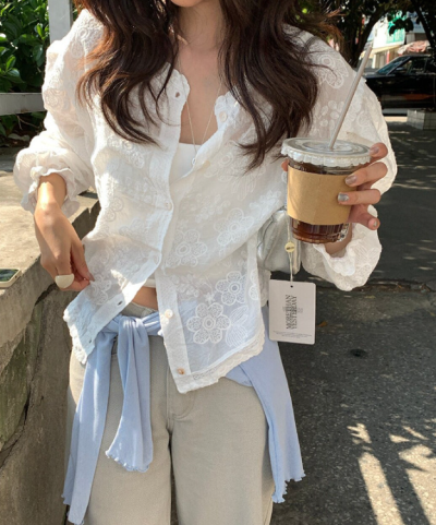 The Lace Blouse That Actually Glows Against Your Face—People Said My Whole Complexion Brightened When I Wore It