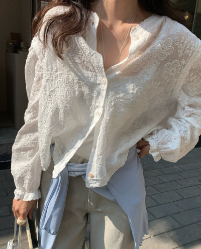 The Lace Blouse That Actually Glows Against Your Face—People Said My Whole Complexion Brightened When I Wore It