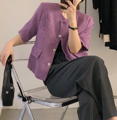 Summer Tweed Crop Jacket: Structured Without the Suffocation