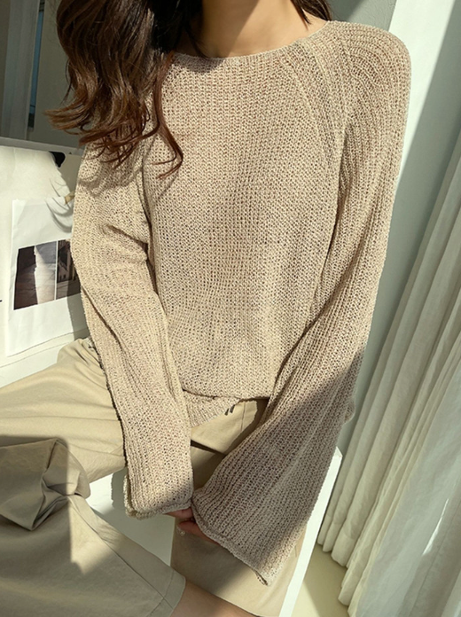 The office AC survival kit: a see-through knit that actually makes sense for summer