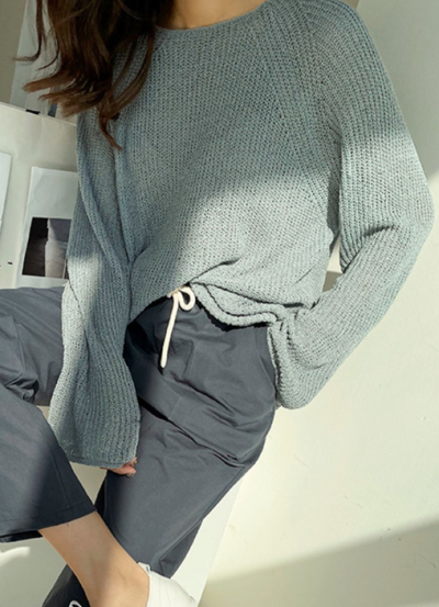 The office AC survival kit: a see-through knit that actually makes sense for summer