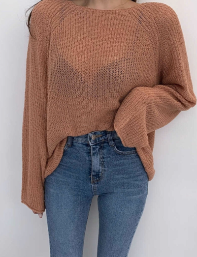 The office AC survival kit: a see-through knit that actually makes sense for summer