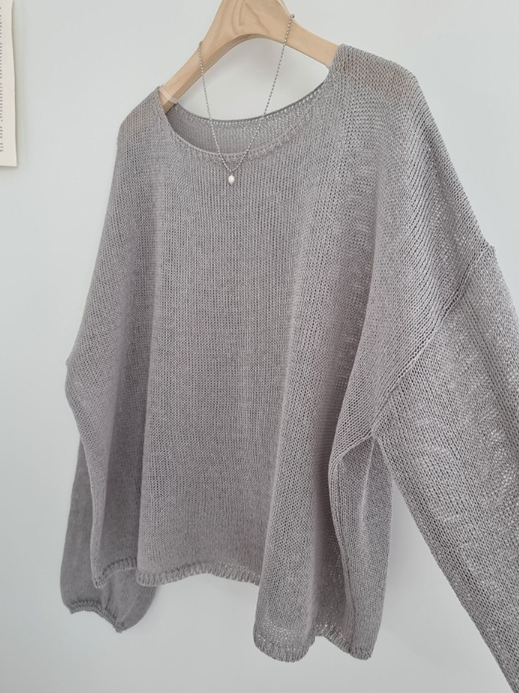 Throw it on and look effortless—the linen knit that actually breathes