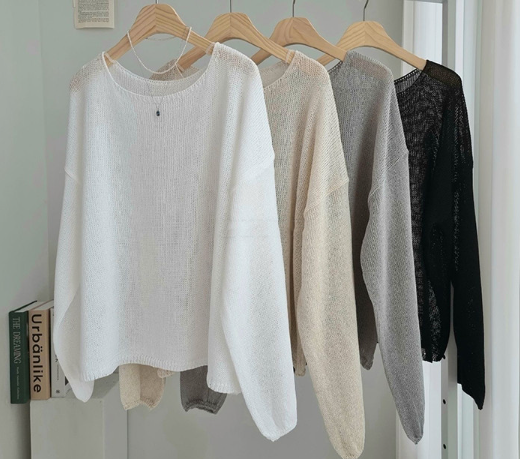 Throw it on and look effortless—the linen knit that actually breathes