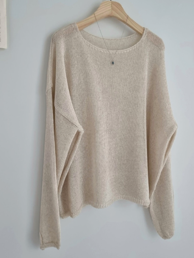 Throw it on and look effortless—the linen knit that actually breathes