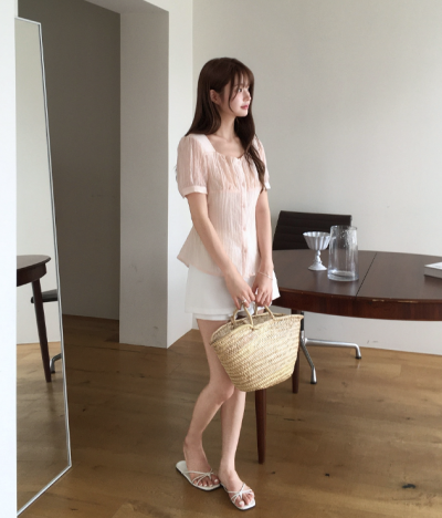 Shirring Blouse Actually Hides What You Think It Hides—And It's Magic
