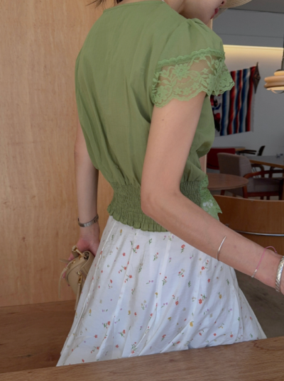 Plain T-Shirts Are Over—The Summer V-Neck Lace Blouse Everyone from 20 to 40 Is Hunting For