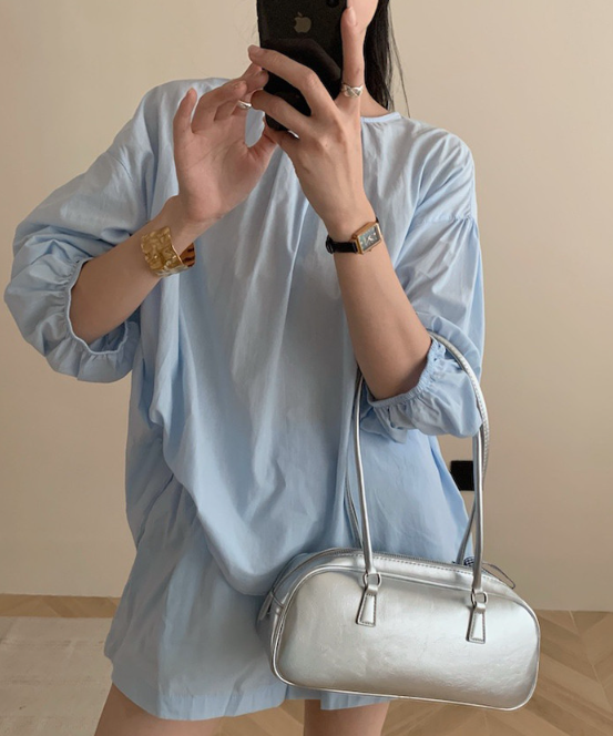 The Mom Uniform That Actually Works: Balloon Blouse + Shorts Set for Summer