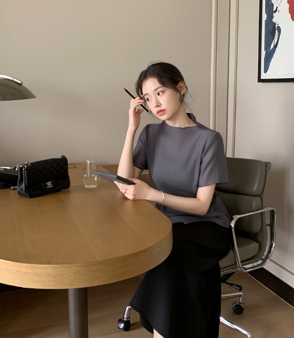 This Half-Mock-Neck Blouse Does Something Impossible: Make Effortless Look Intentional
