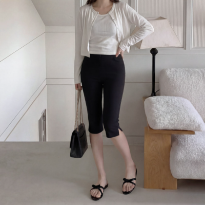 Why K-Actresses Choose Capri Biker Pants Over Leggings—Calves In, Thighs Out