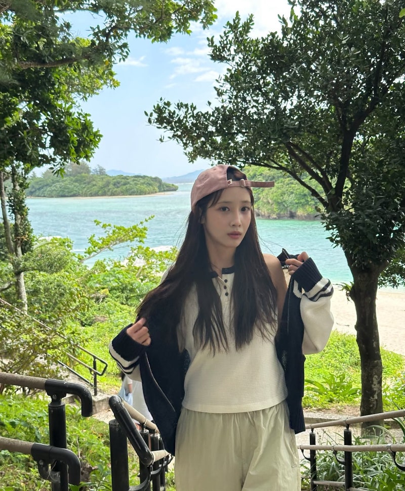 Summer Energy: You Ji-ae Moves Through Travel Vibes—Floral, Varsity, Color-Block, and Mint Moments