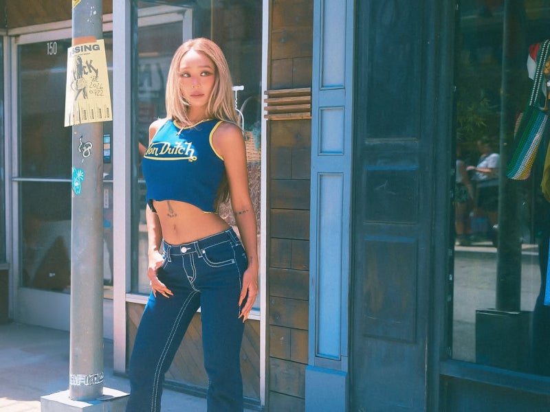 Red Carpet Standout: How Hyorin Perfected Minimal Y2K Bondage Denim for Global Stages