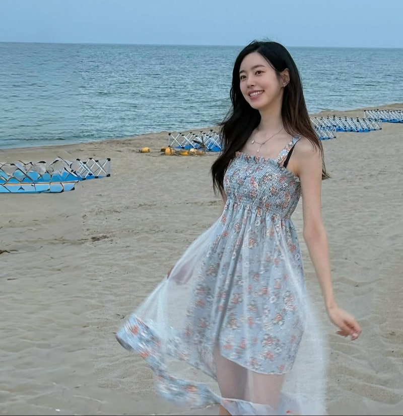 She looked like a woman in her twenties playing a teenager in her early career... now in her thirties she somehow looks younger than ever. Time runs backwards for this actress.