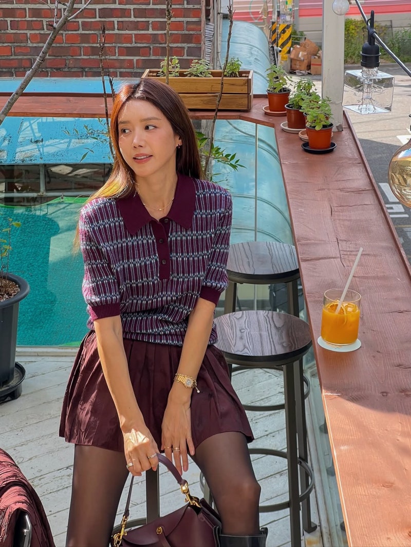 The "Autumn Check Shirt Street Fashion Styling" of an actress who has been talked about as the original "ex-girlfriend" character for over 15 years and becomes a hot topic whenever she takes a selfie.