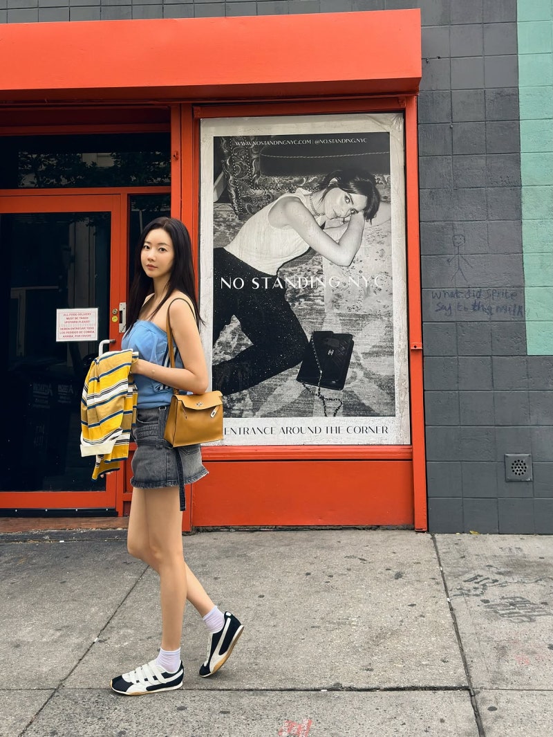 Who took this... Kim Sa-rang's New York street photos turned into a photoshoot just by walking!