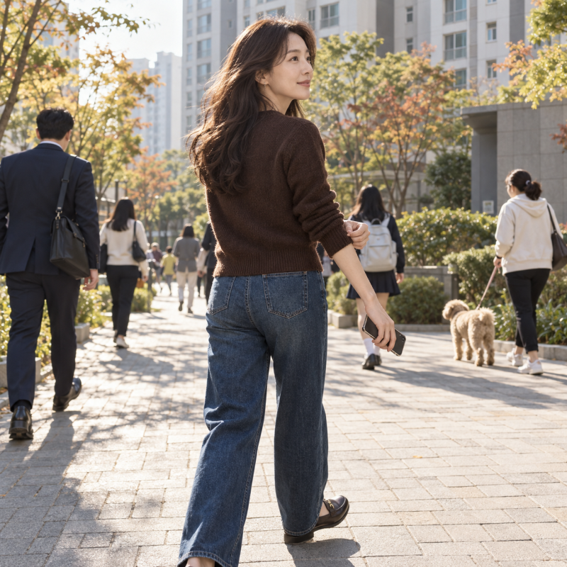 I stopped wearing it because I thought it was out of style, but it's back... An autumn outfit transformed by just one cardigan