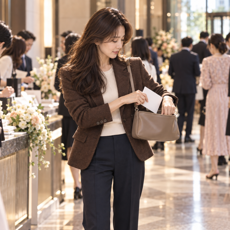 Putting a power bank in the wedding gift money and that's it..? The reason why a small mini bag was awkward at an October wedding