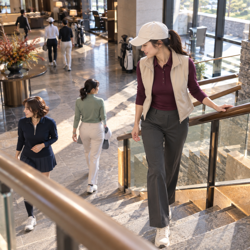 My stomach folded in as soon as I sat in the cart… Women's golf pants that were more comfortable when sitting than standing