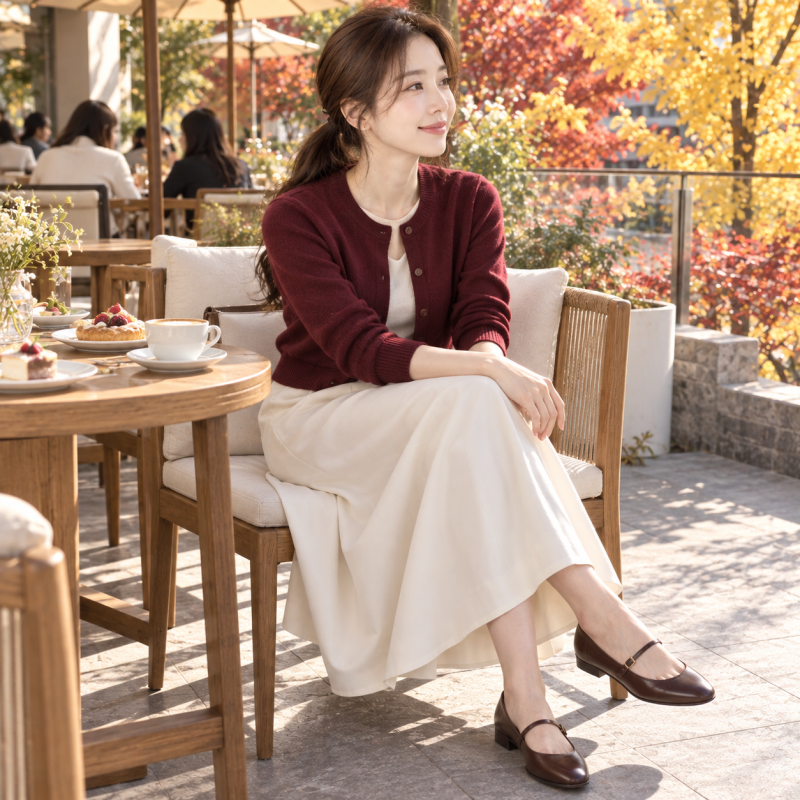 You can't just dress ordinary when going to see the autumn foliage... Autumn long skirt outfits that look great in photos