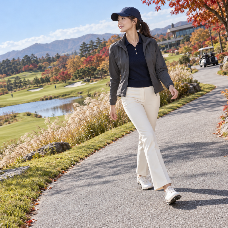 Arrived at the golf course and I'm the only one who looks tacky… Women's autumn golf outfits are more important than expensive clothes