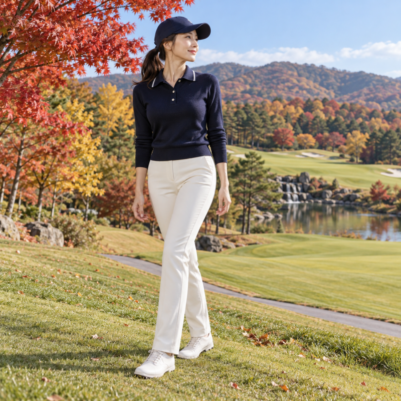 Arrived at the golf course and I'm the only one who looks tacky… Women's autumn golf outfits are more important than expensive clothes