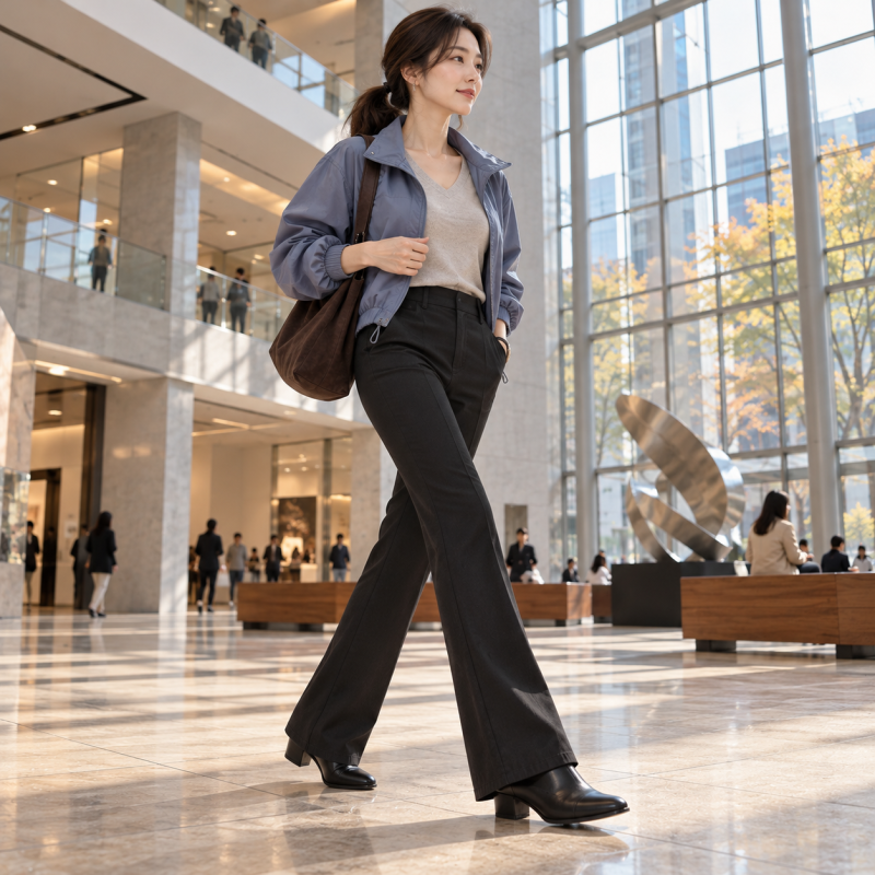 I was definitely slim, but I look bulky just wearing a windbreaker… Styling secrets to accentuate the waistline with women's short autumn windbreakers