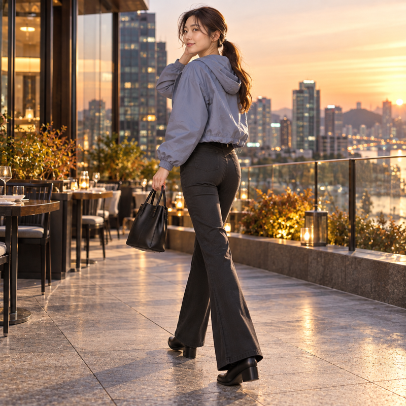 I was definitely slim, but I look bulky just wearing a windbreaker… Styling secrets to accentuate the waistline with women's short autumn windbreakers