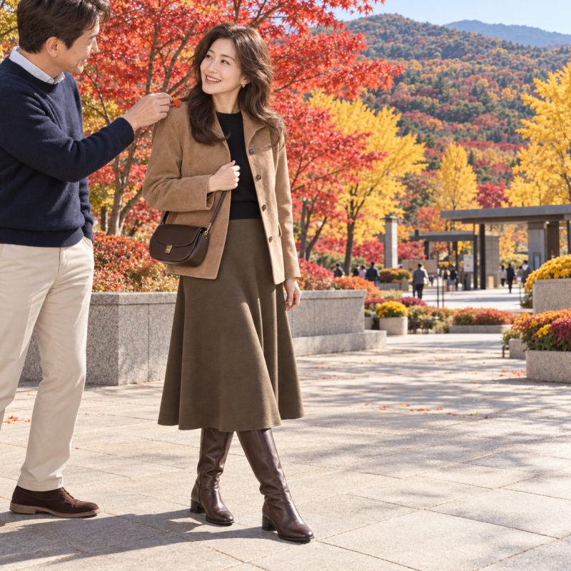 I dressed up nicely, but why do I look like I'm on a hike? Women's autumn outfits that dramatically change your vibe for viewing fall foliage.