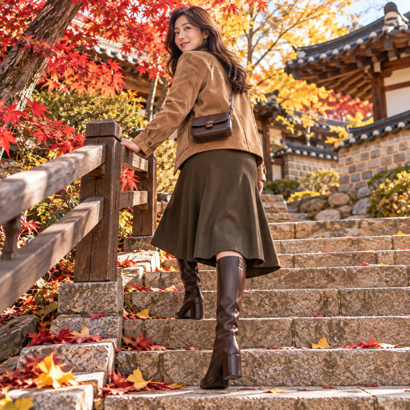 I dressed up nicely, but why do I look like I'm on a hike? Women's autumn outfits that dramatically change your vibe for viewing fall foliage.