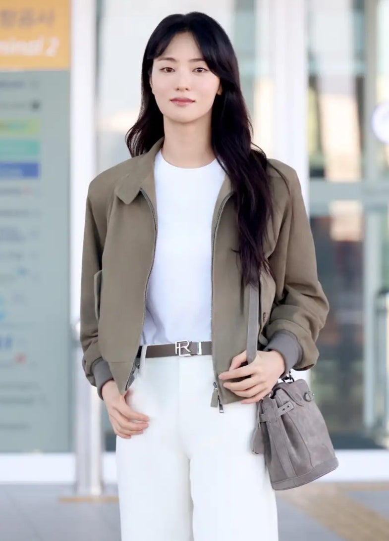 Ralph Lauren Chu Goo-mi... Celebrity jacket fashion with a great vibe