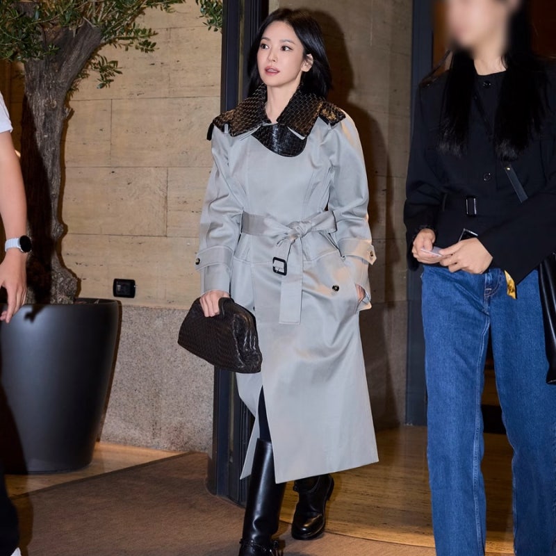 Song Hye-kyo's trench coat fashion, which she pulls off no matter how determined she is to wear it