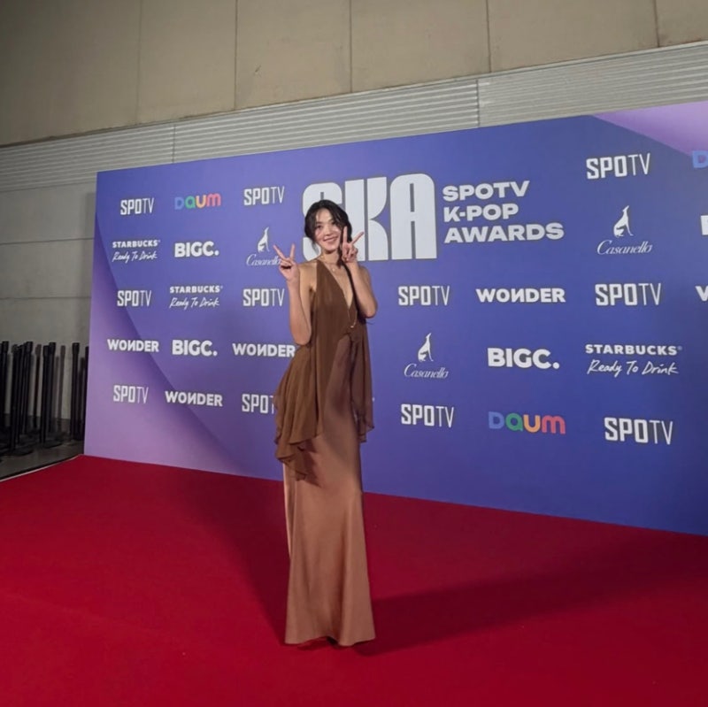 Choi Mi-na's dress that creates an optical illusion...