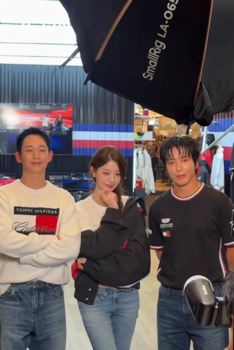 Jang Won-young's F1 fashion that completely crushed the 173cm proportions..