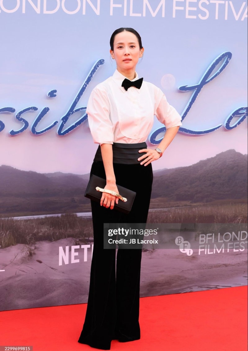Even cooler than Jo In-sung... Actress's suit fit at the BFI London Film Festival