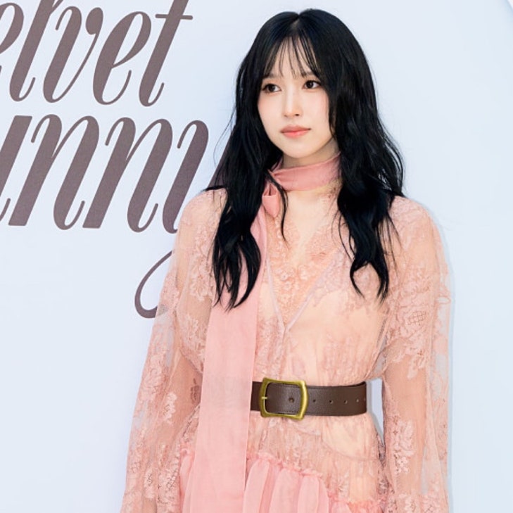 Celebrity wearing a see-through pink princess dress
