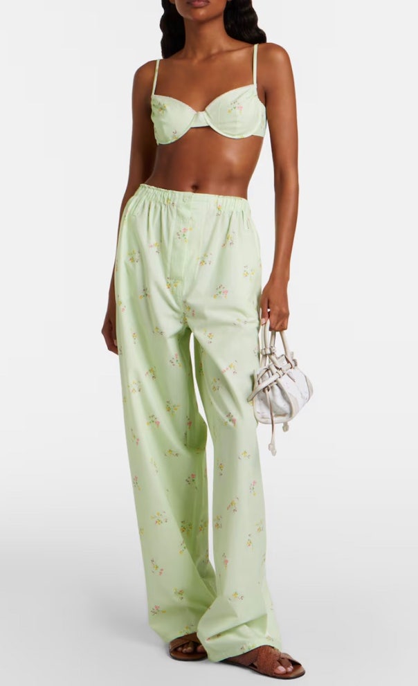 It looks like pajamas... but celebrity fashion that pulls it off like a dress