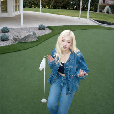 Home Selfie Energy to Full Glam: How Rosé Proved Navy One-Piece Dressing Works at Every Scale